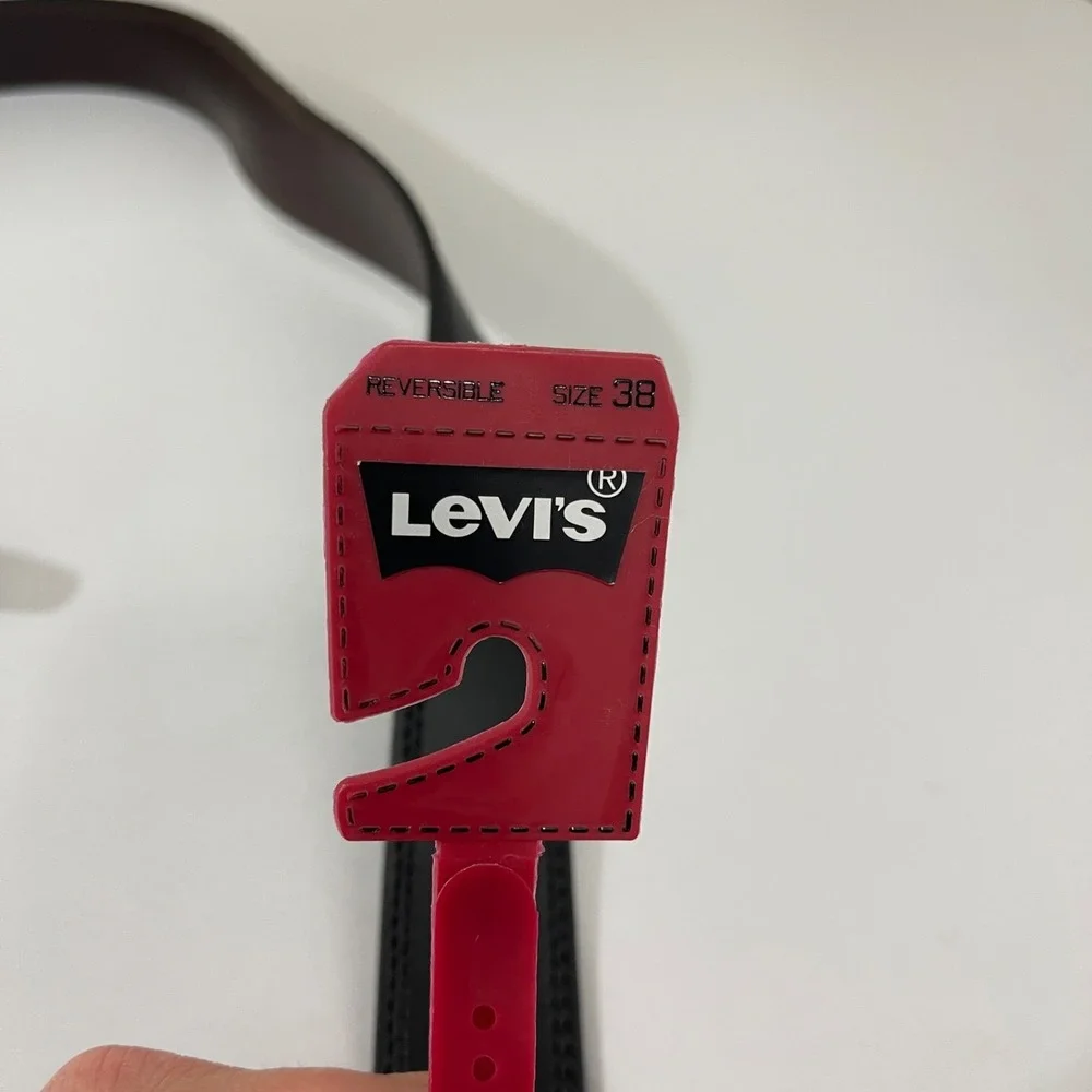 Levis Reversible Leather Belt Mens Size 38 Black Brown‎ 11LV02KX NEW